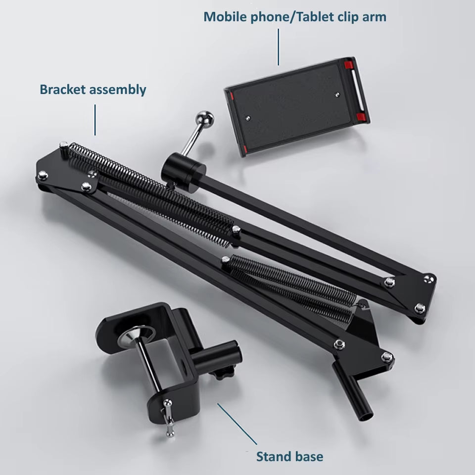 360Degree Long Arm Tablet Holder Stand for 4 to 11Inch Tablet Smartphone Bed Desktop Lazy Holder Bracket Support for Ipad