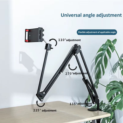 360Degree Long Arm Tablet Holder Stand for 4 to 11Inch Tablet Smartphone Bed Desktop Lazy Holder Bracket Support for Ipad