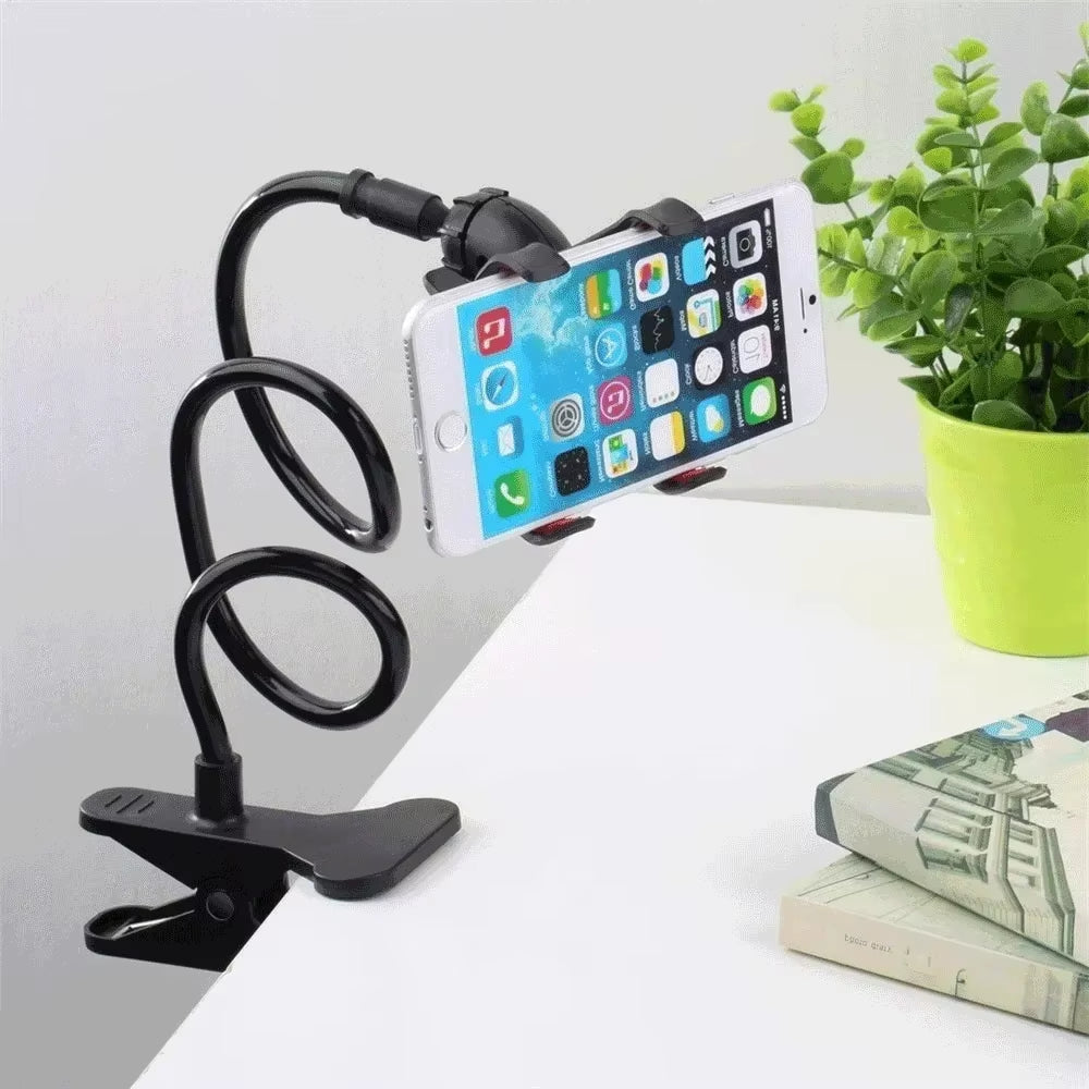 360° Adjustable Lazy Stand Mobile Phone Holder  Smartphone Clamp 60Cm Claw Clip Flexible Rod Articulate Support Bracket