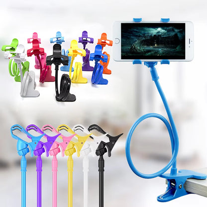 360° Adjustable Lazy Mobile Phones Holder  Flexible Arm Clip Portable Home Bed Desktop Bracket Smartphones Mount Stand