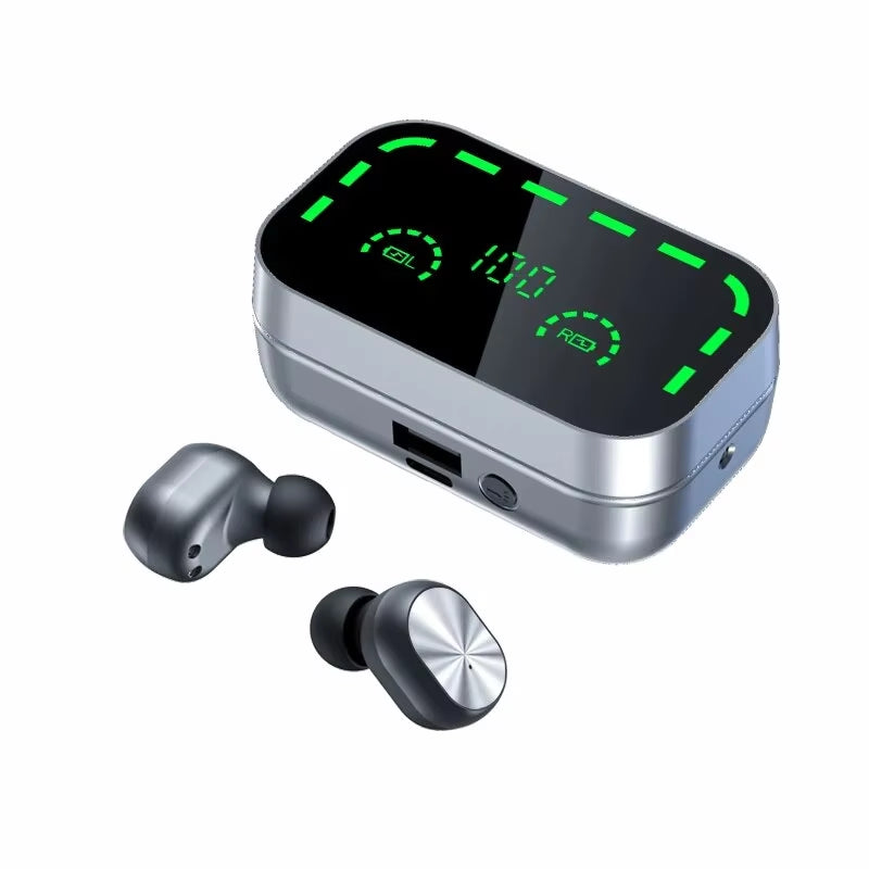 YD05 TWS Wireless Bluetooth Headset with Charge Box Noise Cancelling LED Earbuds with Mic Wireless Headphones Bluetooth Earphone