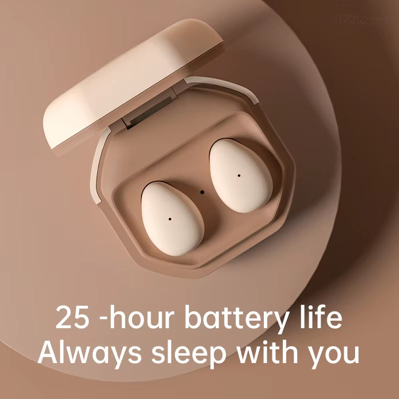 Wireless Bluetooth Headphones Mini Invisible In-Ear Sleep Earbuds TWS Earphones Noise Cancelling Hidden Ear Buds for Sleeping