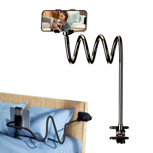 Lazy Phone Holder Flexible Gooseneck Mount Clamp Stand for Iphone Anroid Cellphone Bed Desk Phone Holder 360 Degree Mobile Phone