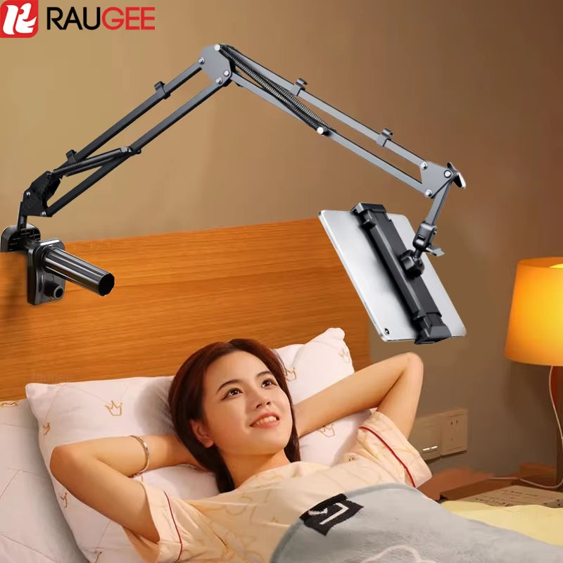 Tablet Holder for Bed 360° Adjustable Bracket Metal Arm Stand for Ipad Pro 12.9 11 13 Air 2024 Xiaomi Samsung Tab Phone Support