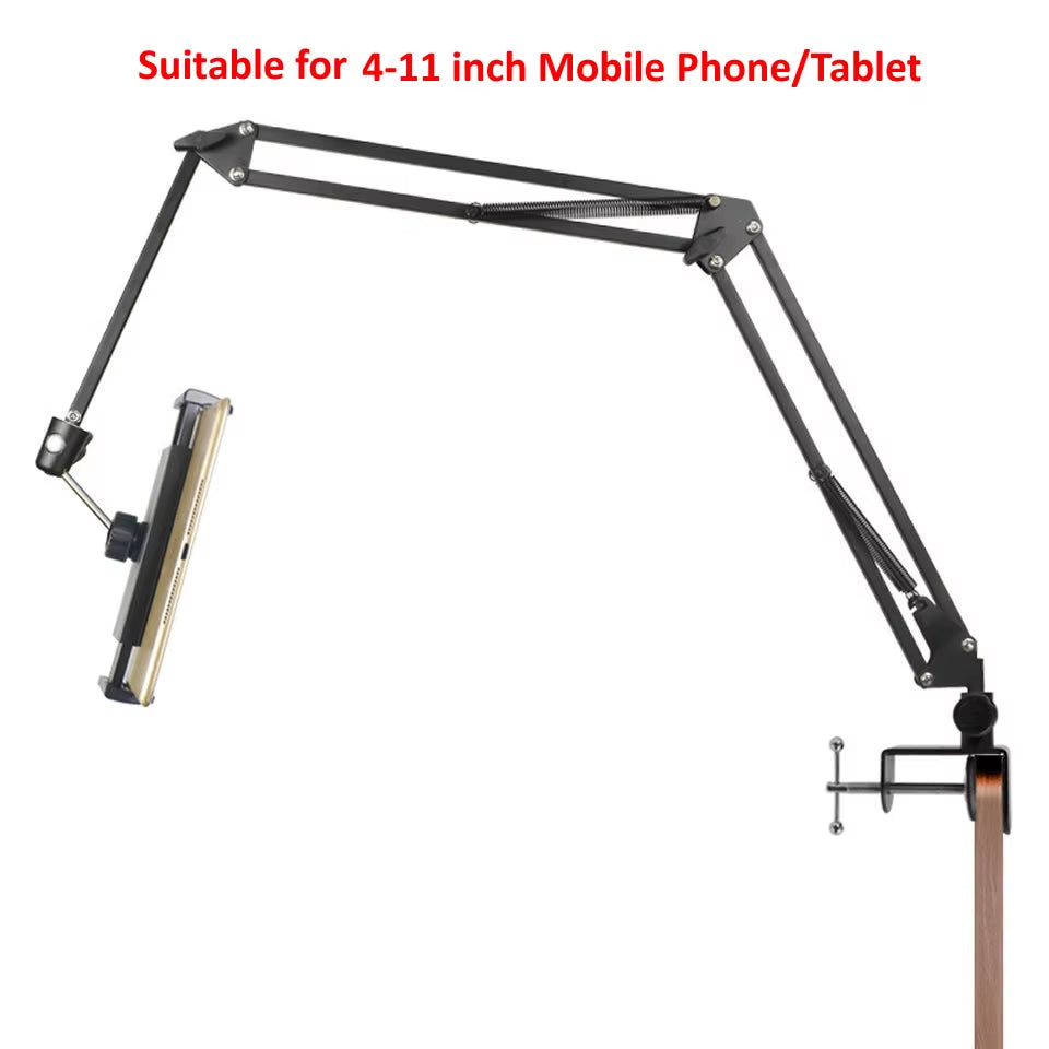 360Degree Long Arm Tablet Holder Stand for 4 to 11Inch Tablet Smartphone Bed Desktop Lazy Holder Bracket Support for Ipad