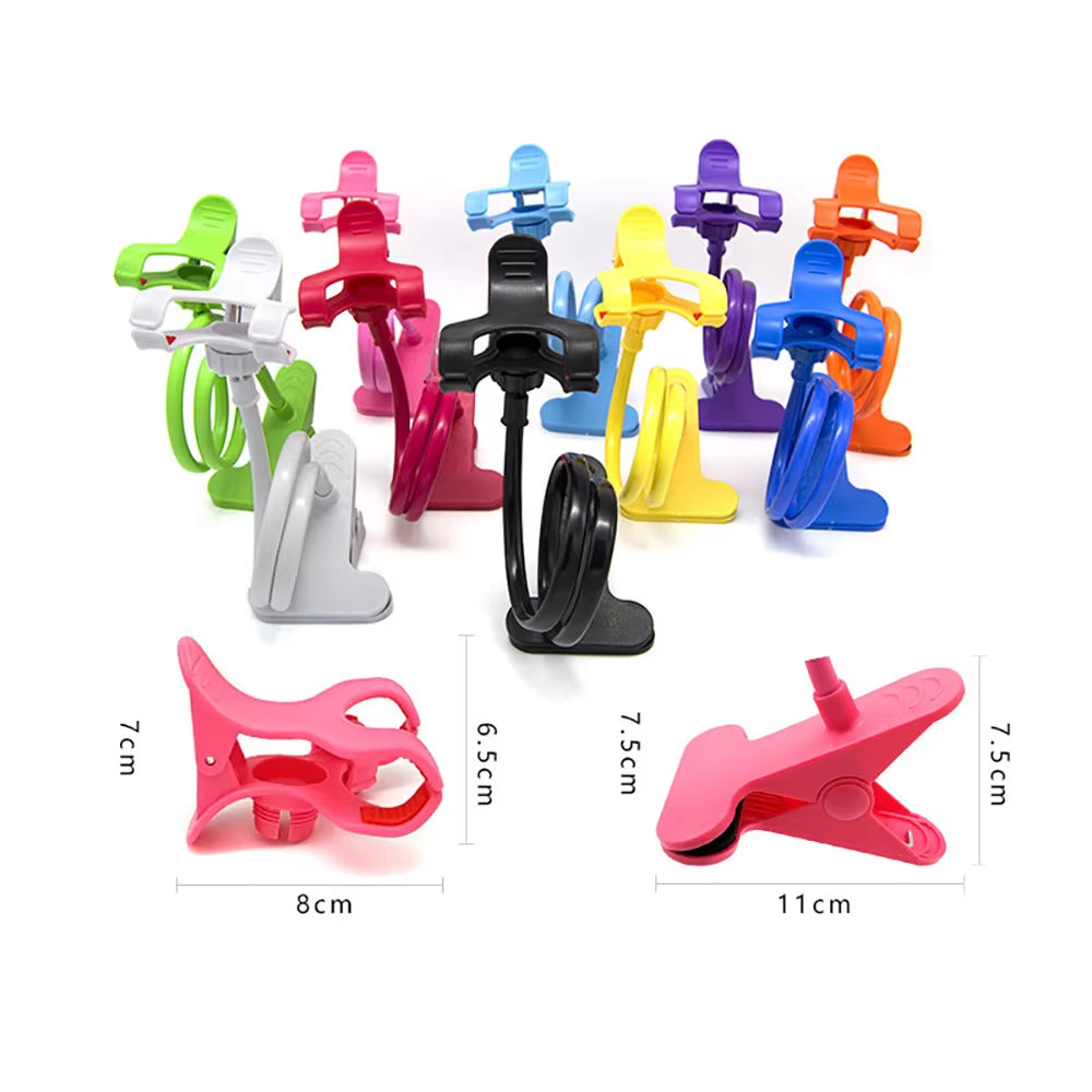 360° Adjustable Lazy Mobile Phones Holder  Flexible Arm Clip Portable Home Bed Desktop Bracket Smartphones Mount Stand