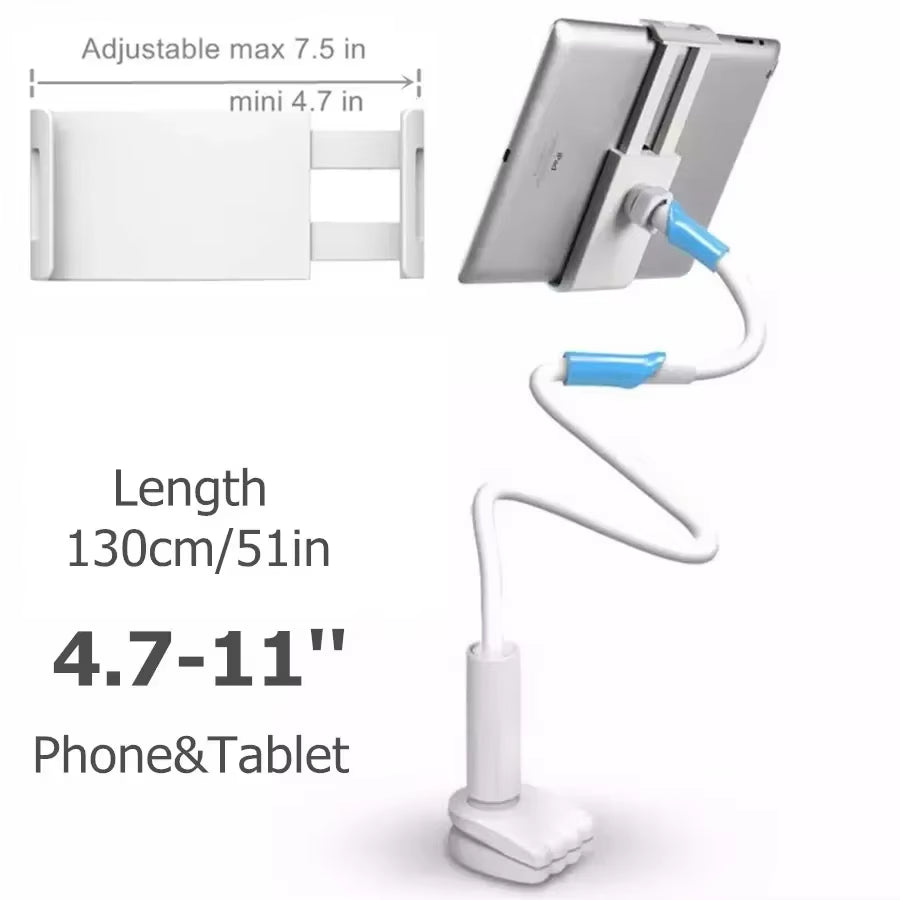 Flexible Long Arm Tablet Stand Holder for Bed Desk 5-11’’ Phone Tablet Support for Xiaomi Huawei Samsung Teclast Ipad Tab Stand