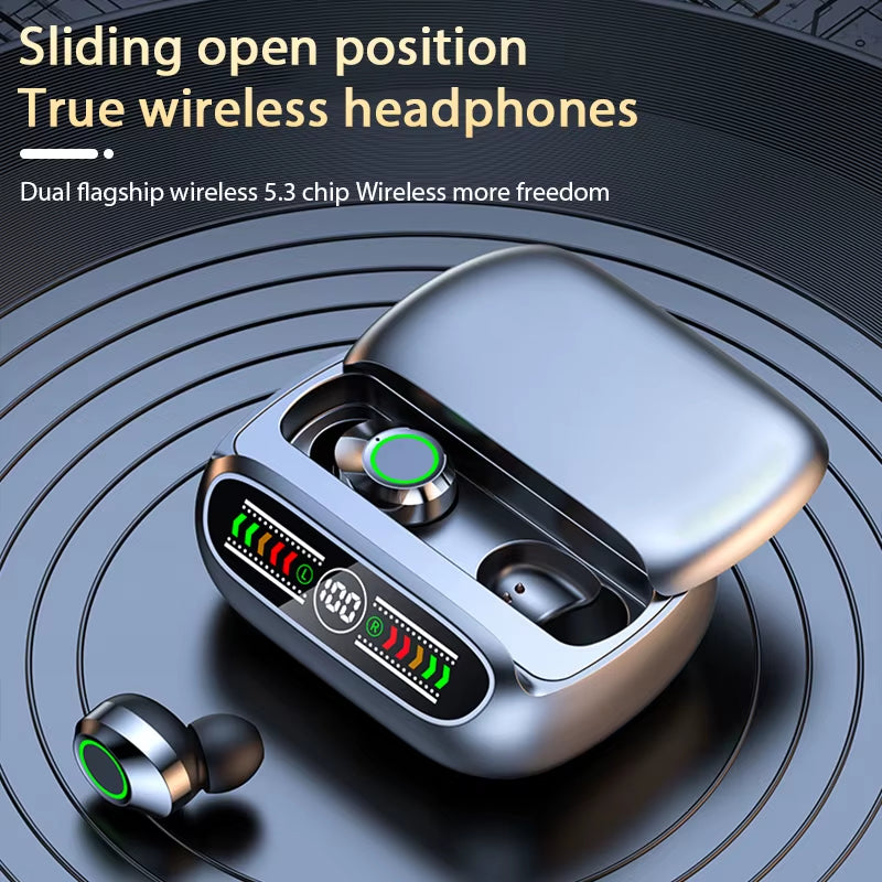 BQ50 TWS Wireless Bluetooth Headset with Charge Box Noise Cancelling LED Earbuds with Mic Wireless Headphones Bluetooth Earphone