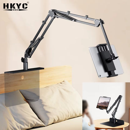 360 Adjustable Bed Tablet Stand for 4Inch to 12.9Inch Mobile Phones Tablets Lazy Arm Bed Desk Tablet Mount Tablet Holder