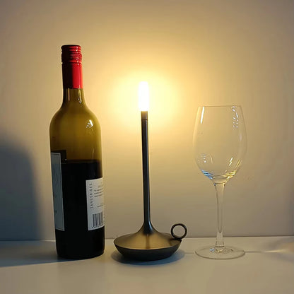 USB-C Rechargeable Touch Lamp for Bedroom - Portable Desk Lamp with Candle Atmosphere