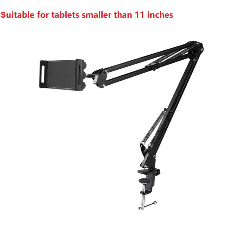 360° Rotating Long Arm Phone Tablet Holder Overhead Stand Desktop Bed Lazy Cantilever Bracket for Huawei Xiaomi Iphone Ipad