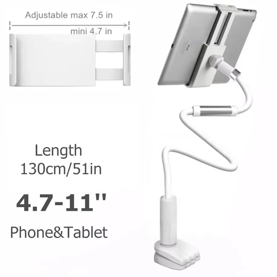 Flexible Long Arm Tablet Stand Holder for Bed Desk 5-11’’ Phone Tablet Support for Xiaomi Huawei Samsung Teclast Ipad Tab Stand