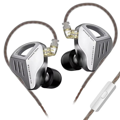 ZVX Earphones Dynamic HIFI Bass Earbuds in Ear Monitor Headphones Sport Noise Cancelling Headset